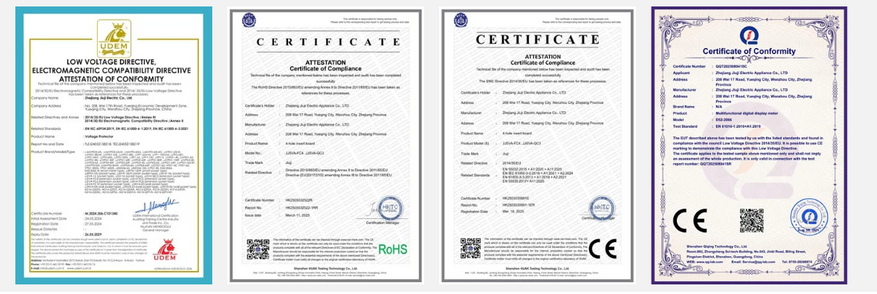 Качество и безопасность продукции TOMZN подтверждены сертификатами CE, CB, TÜV, ISO9001 и CCC