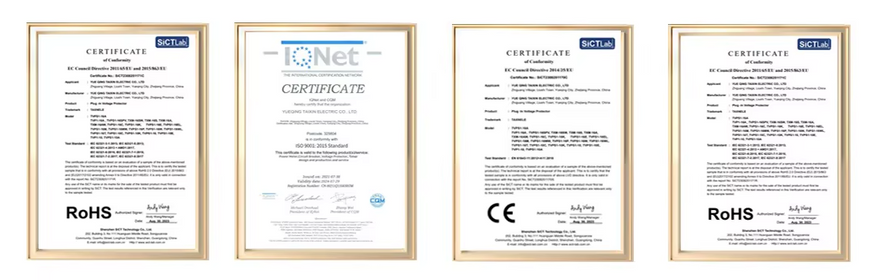 Продукция TAXNELE (Yueqing Taixin Electric Co., Ltd)  сертифицирована по СE, RoHS. 