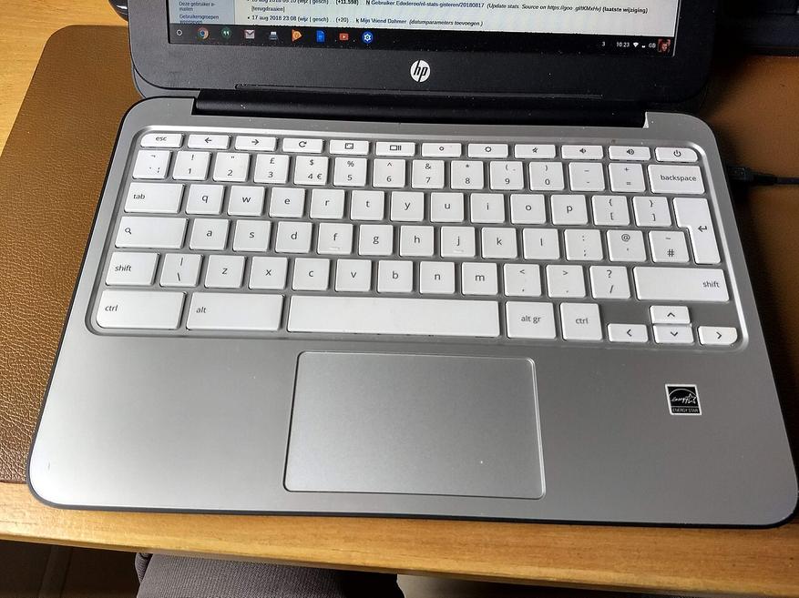 Клавиша поиска на месте Caps Lock  в ноутбуке HP 11 G2 Chromebook
