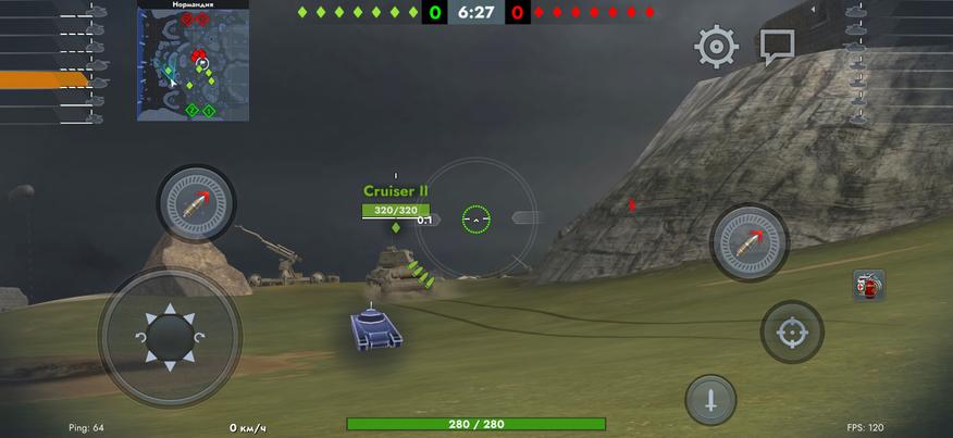 Скриншот из игры «Tank blitz»