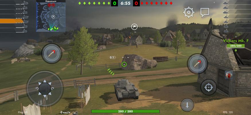 Скриншот из игры «Tank blitz»