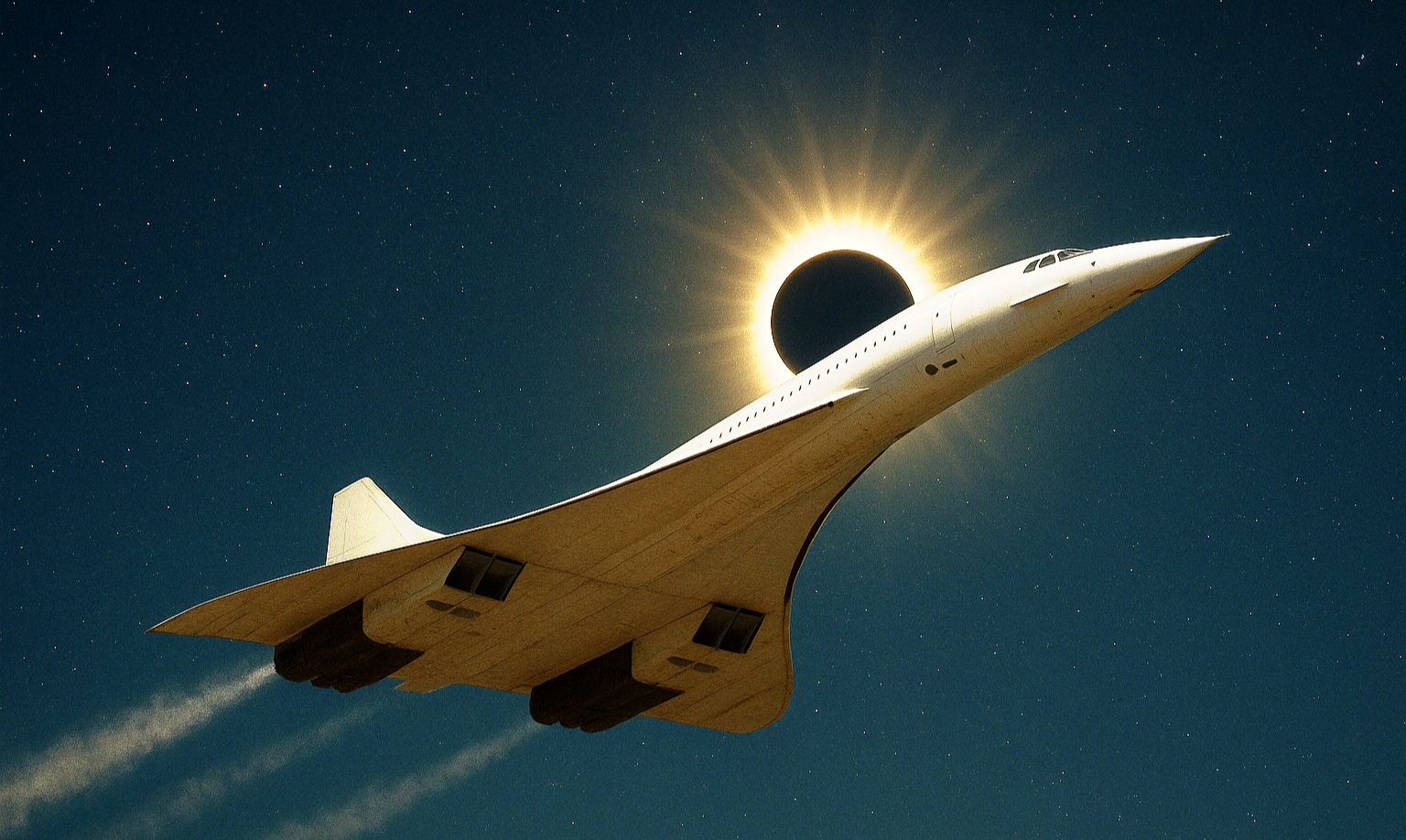 Самое длинное наблюдаемое солнечное затмение и роль самолёта Concorde в этой операции