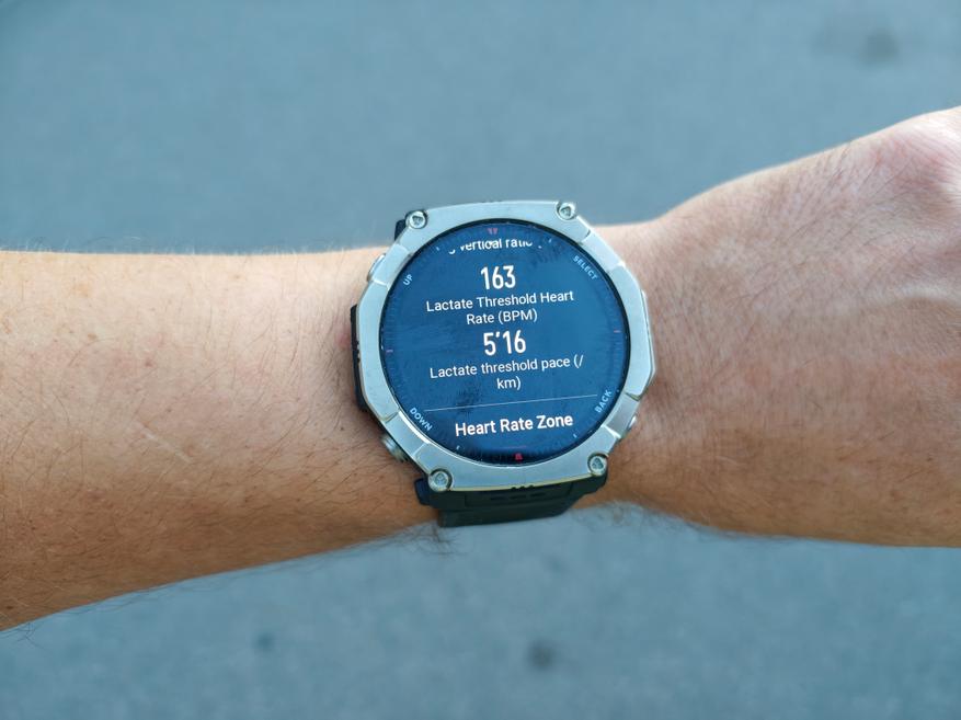 Лактатный порог Amazfit T-Rex Ultra 2