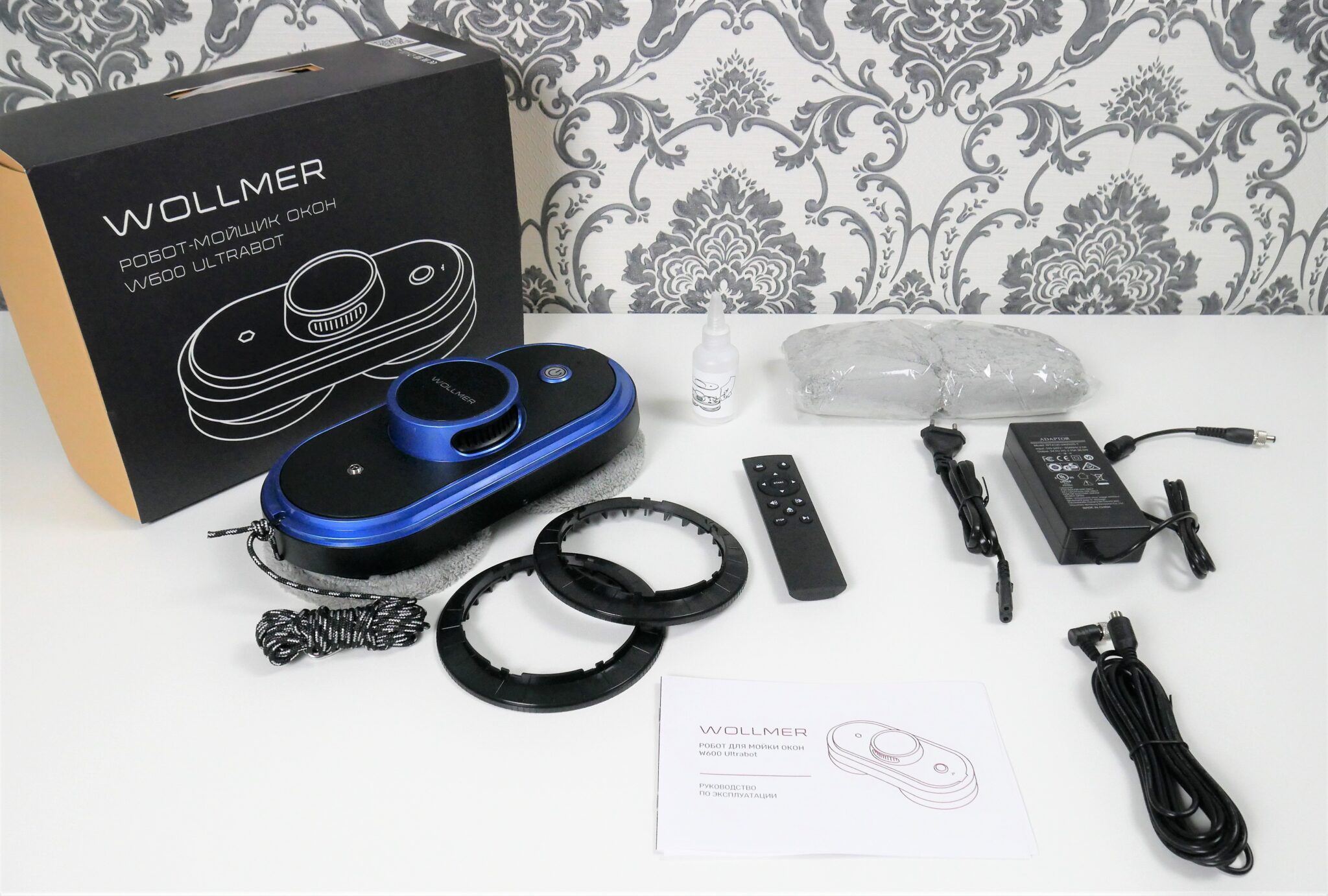 Wollmer W600: премиальный мойщик окон круглой формы с распылением ...