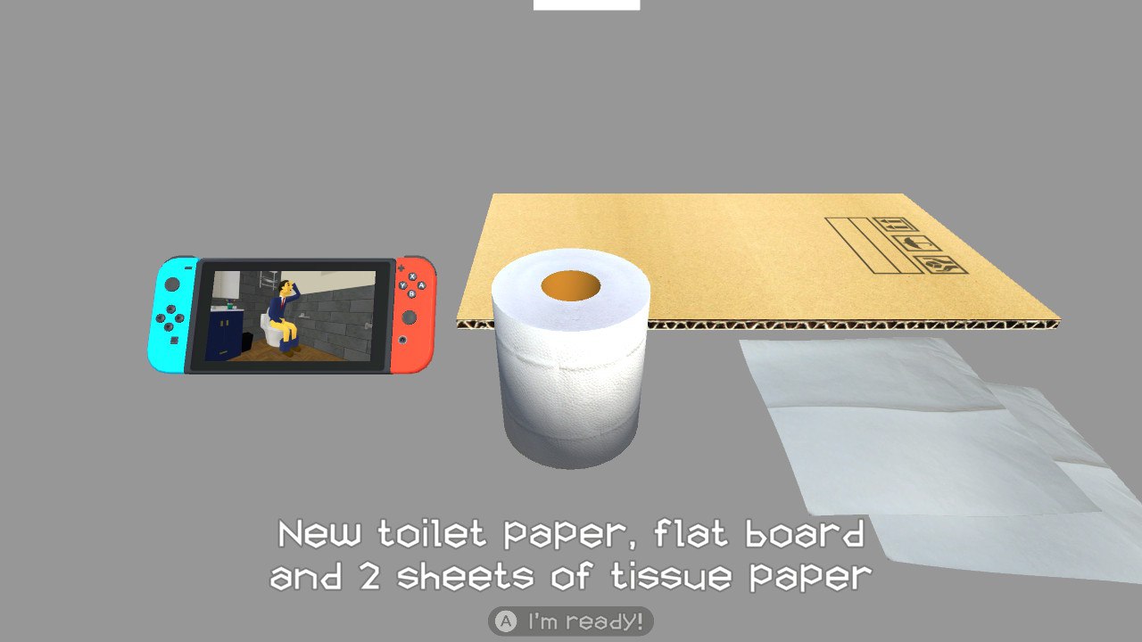 Новый инновационный эксклюзив Nintendo. Обзор Give me toilet paper