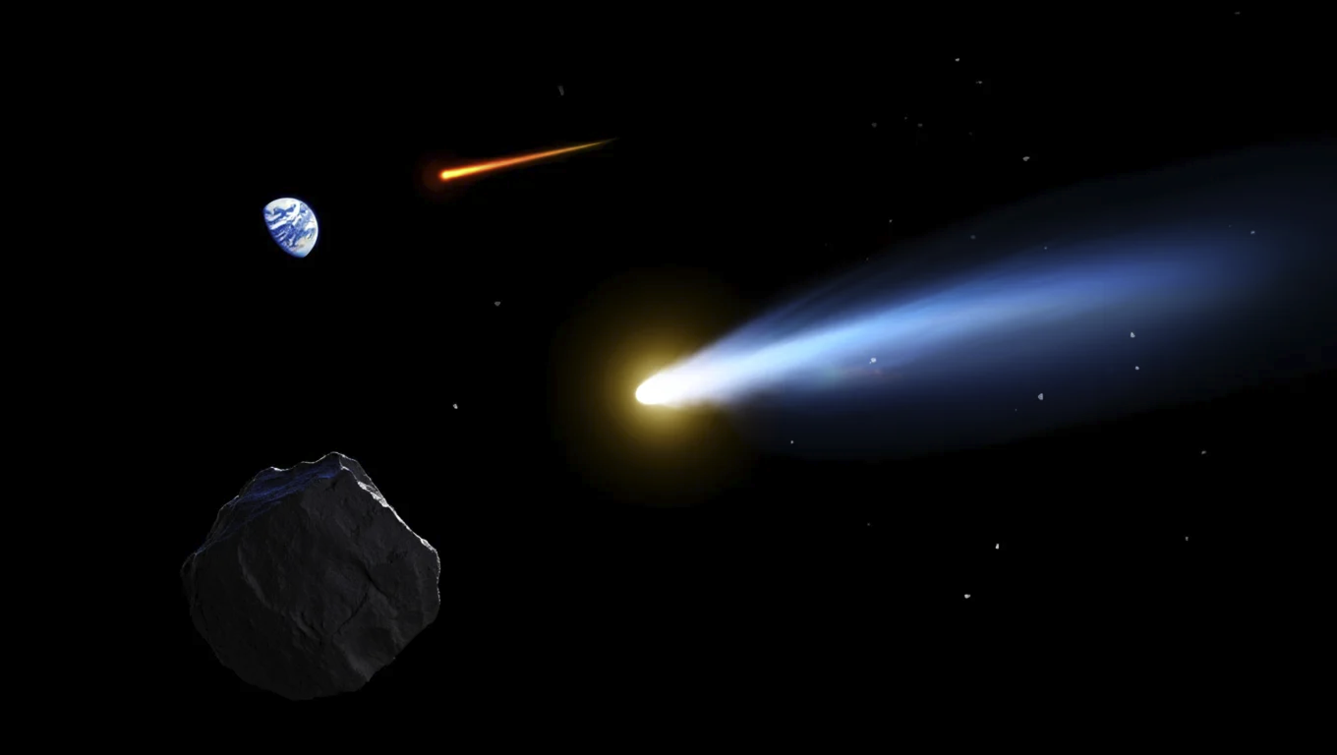 Что такое астероиды, и в чем их отличие от комет и метеоров?