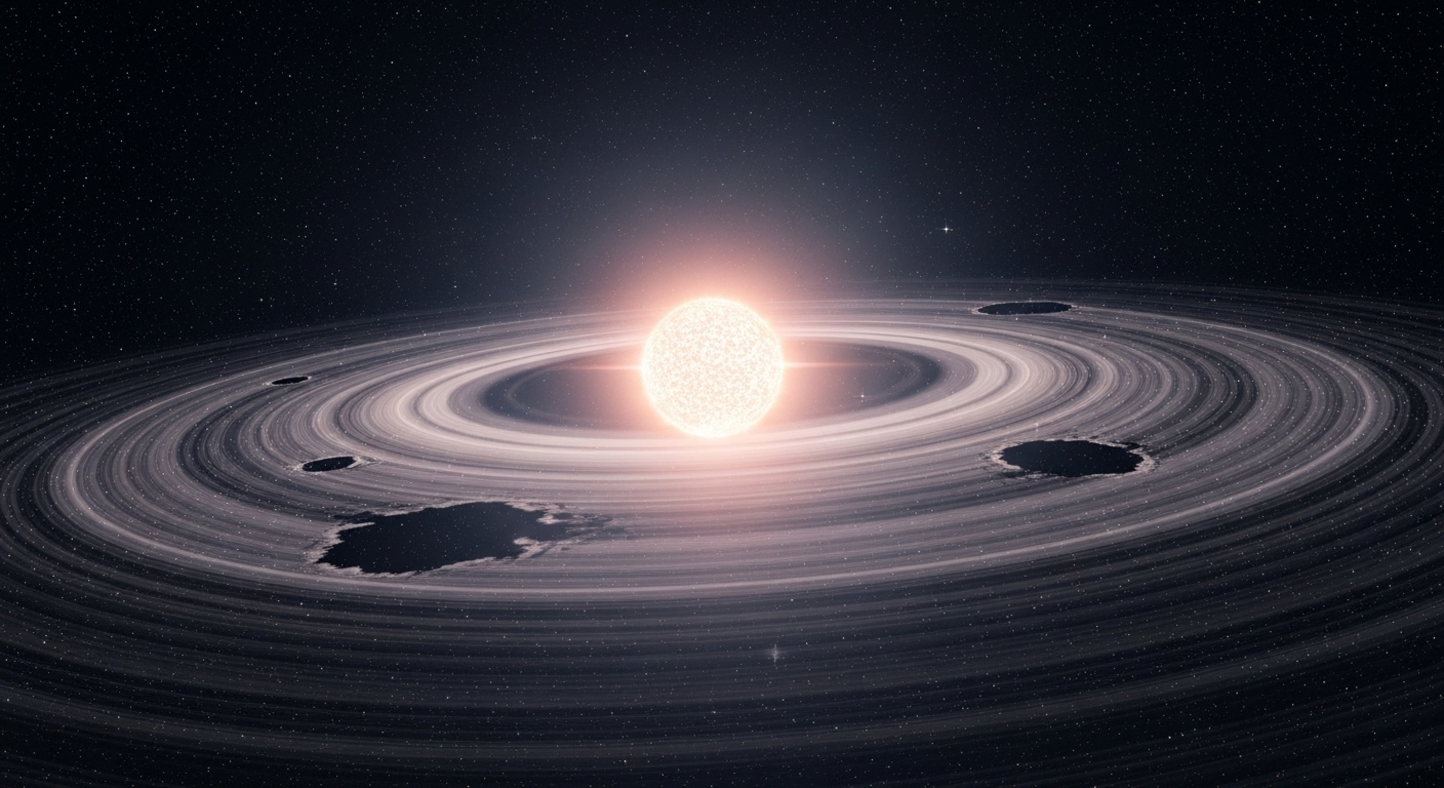 Чтобы построить планету размером с Юпитер, нужен «клей» и много мелких камней. Учёные наконец-то их увидели