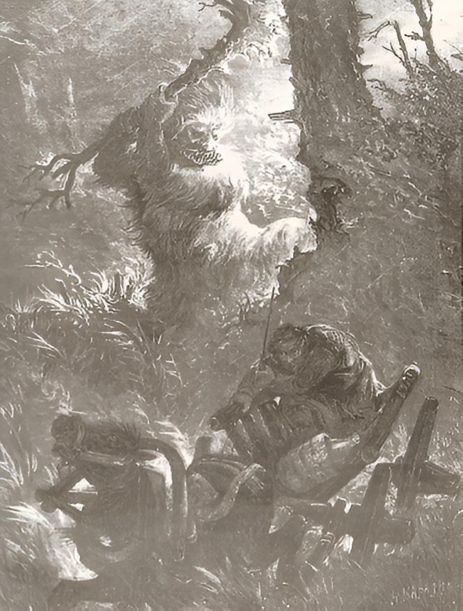 Рисунок И. С. Ижакевича из журнала «Нива», 1904 год