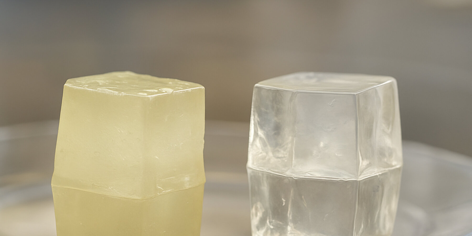 Ученые создали биоразлагаемые кубики льда из желатина