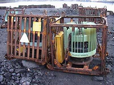 Советский разрушенный радиоизотопный генератор с использованием 90Sr.