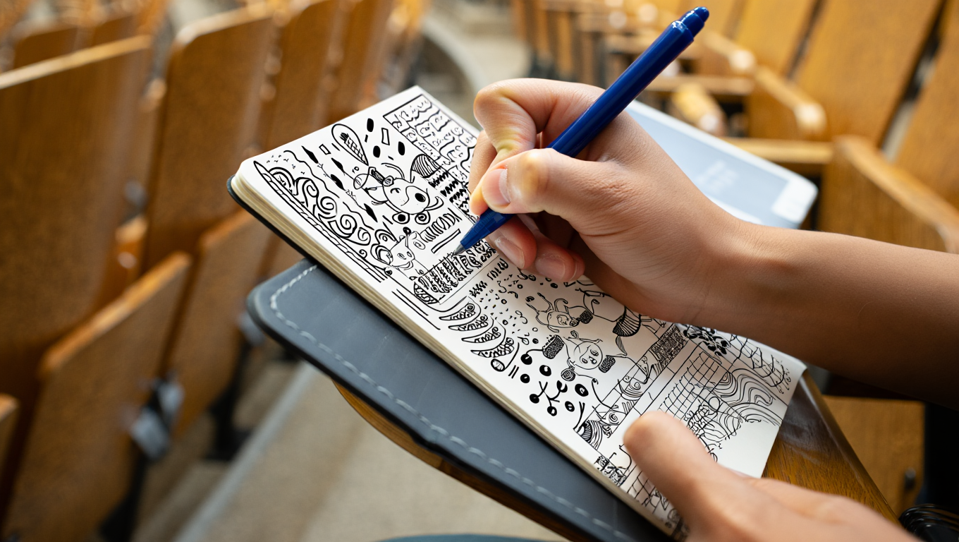 Каракули на полях тетради: как неосознанное творчество помогает нам думать, помнить и понимать себя