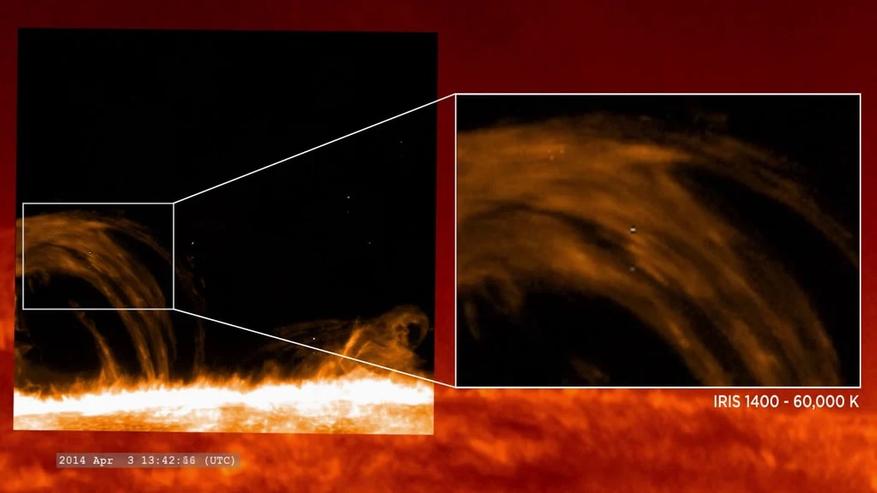 Кадры, полученные аппаратом NASA IRIS, приоткрывают тайну нагрева Солнца: короткие плазменные джеты наглядно показывают, как энергия сталкивающихся магнитных полей разогревает внешнюю атмосферу звезды.