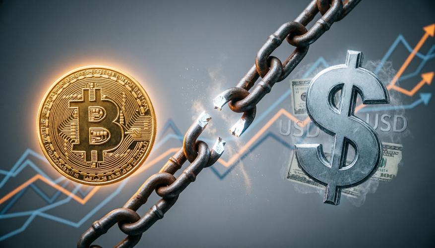 
                            Доллар против биткоина: в 2026 году рухнула классическая зависимость между индексом DXY и BTC
            
            
            
                    0