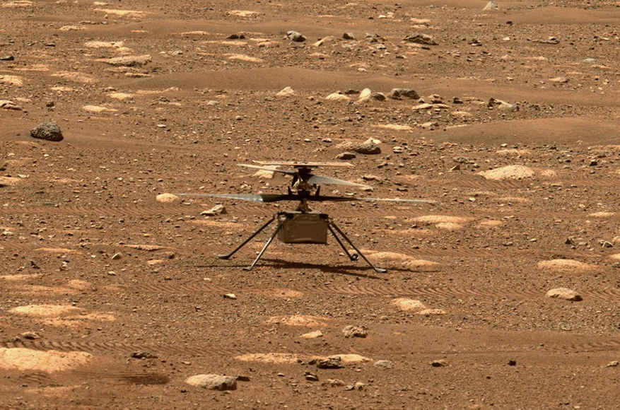 Роботизированный вертолёт Ingenuity, доставленный на Марс 18 февраля 2021 года