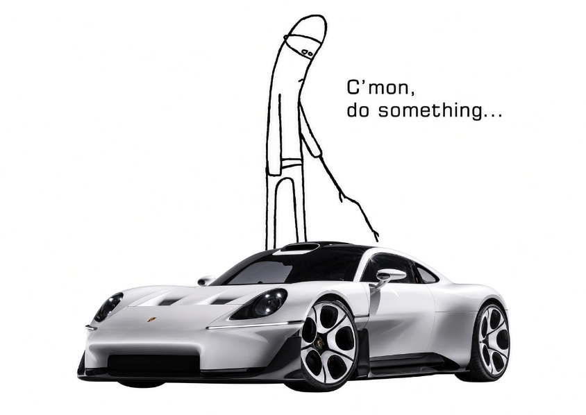 Если вы считаете, что у вас был плохой день: бедолаги из Porsche презентовали суперкар Mission S (обычный, нелетающий) в один день c вундервафлей от Илона Маска, в комментах там жарко
