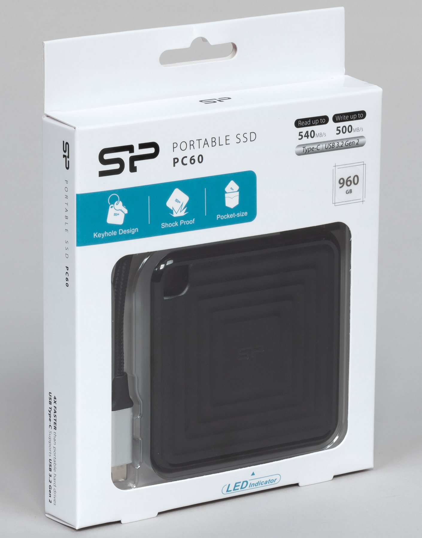 Первый взгляд на недорогой внешний SSD Silicon Power PC60 960 ГБ ...