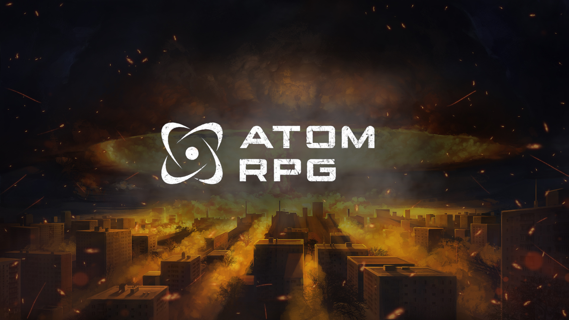 Atom rpg. Atom RPG logo. Atom RPG обложка. Атом РПГ арт. Атом РПГ обои.