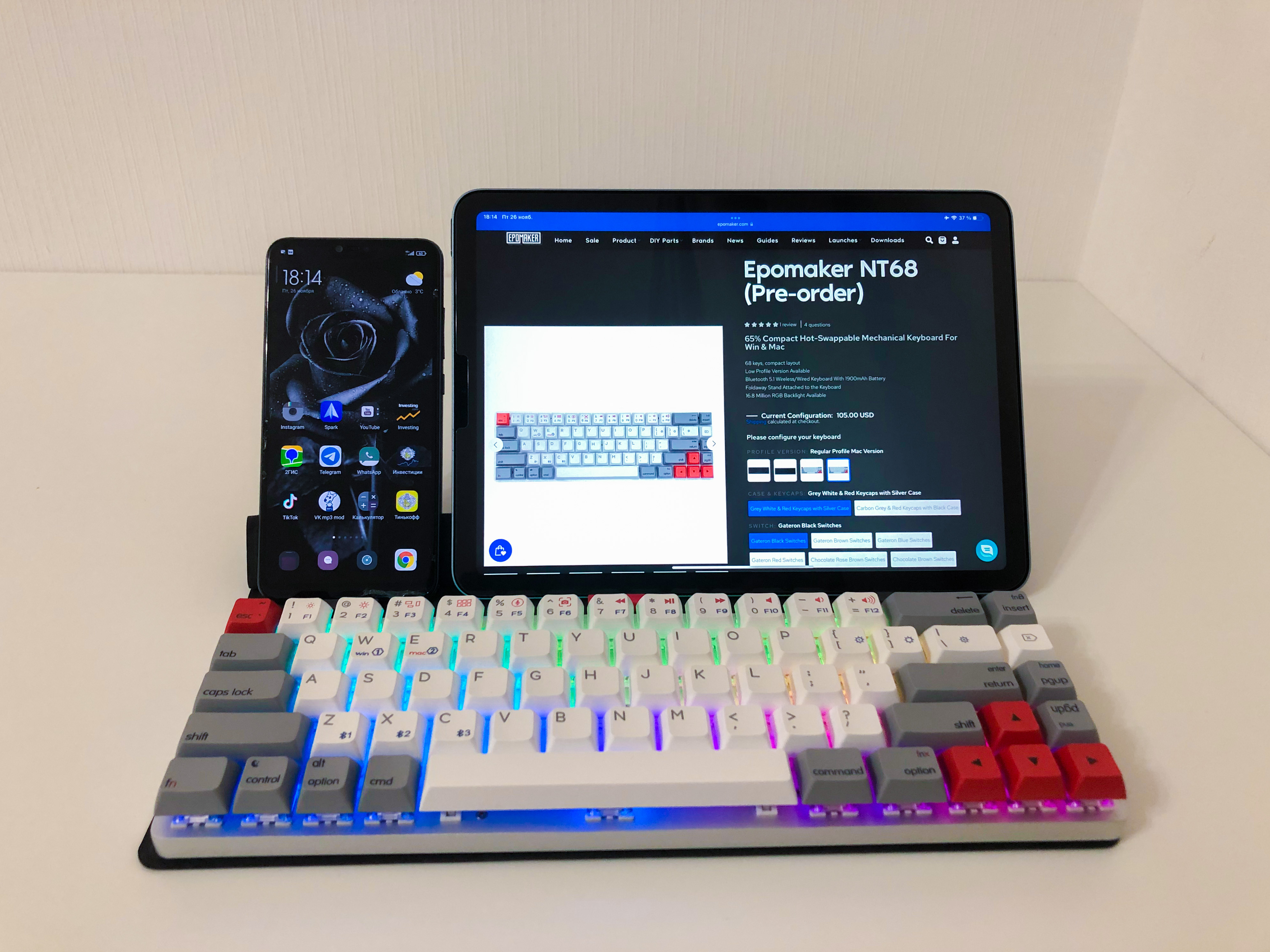 Использование клавиатуры Microsoft Bluetooth Keyboard