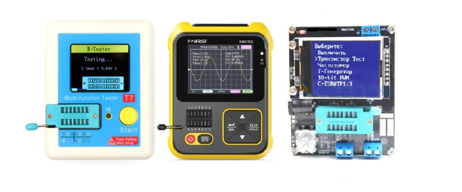 Fnirsi wd 02. Осциллограф портативный FNIRSI dso1c15. Транзистор тестер DSO tc2. Тестер компонентов LCR-tc1. Многофункциональный измеритель Tester-tc1 (RLC, ESR, транзисторы).