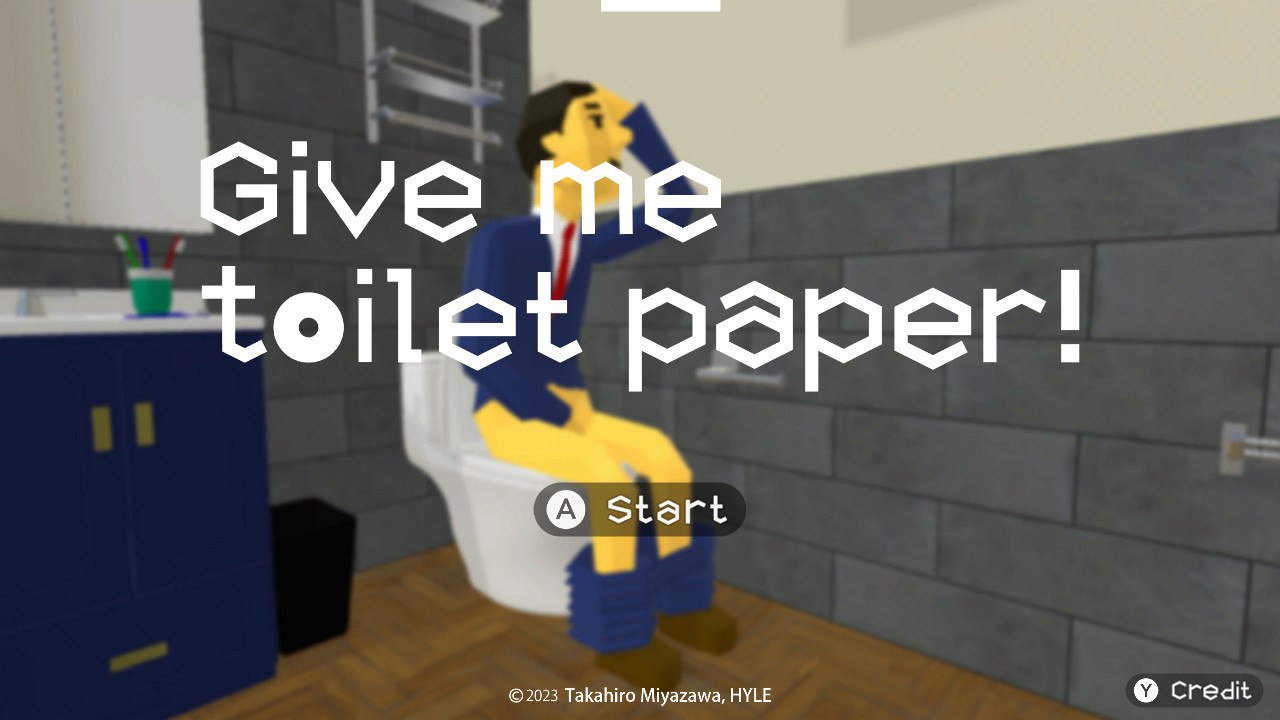 Новый инновационный эксклюзив Nintendo. Обзор Give me toilet paper