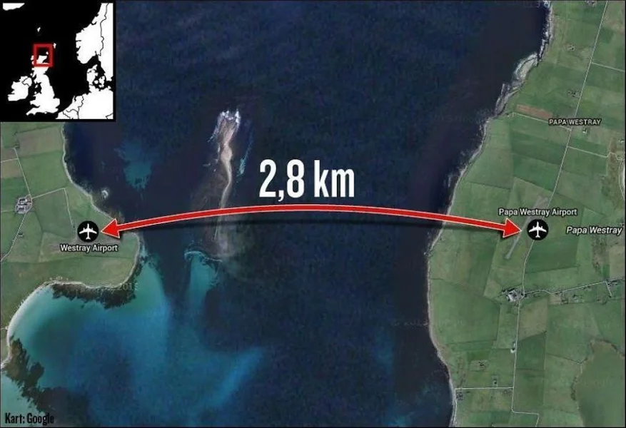 Остров уэстрей и папа уэстрей. Уэстрей — папа уэстрей, шотландия. Самый короткий рейс. Короче полет. Самый короткий самолет.