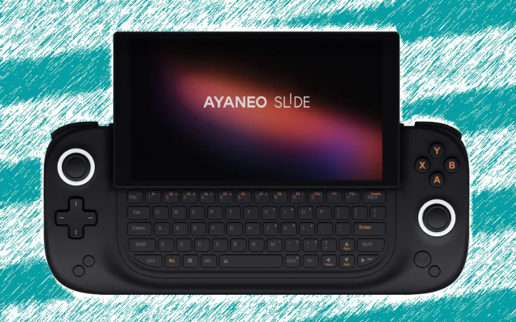 Портативный игровой ПК Ayaneo Slide с RGB-клавиатурой готов к запуску ...