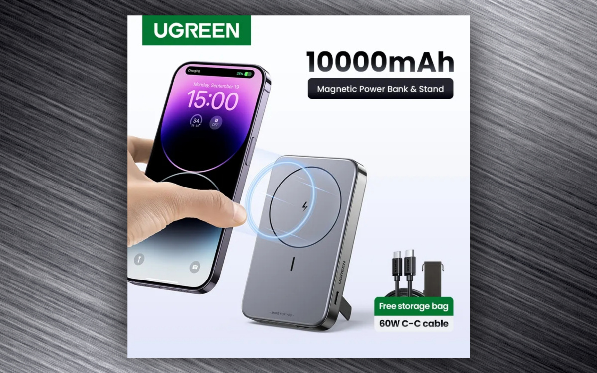 Ugreen 10000 мА·ч: двухпортовый повербанк с магнитной беспроводной зарядкой  / Зарядки, аккумуляторы и т.п. / iXBT Live