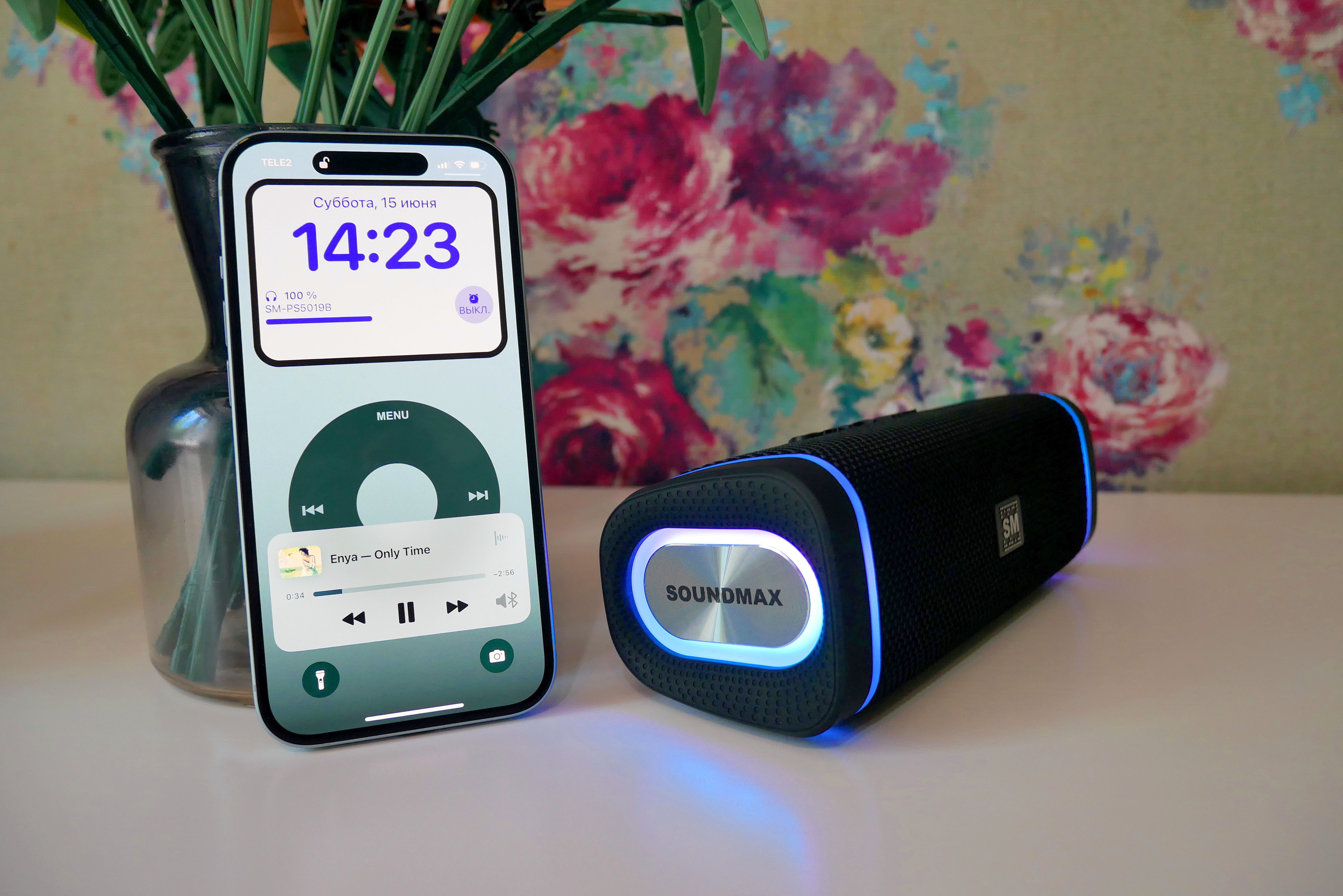 Soundmax SM-PS5019B. Обзор портативной колонки с радио и подсветкой ...
