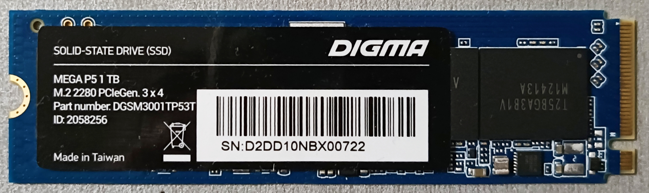 Обзор недорогого SSD Digma Mega P5 1 ТБ – контроллер Phison E15T и TLC ...