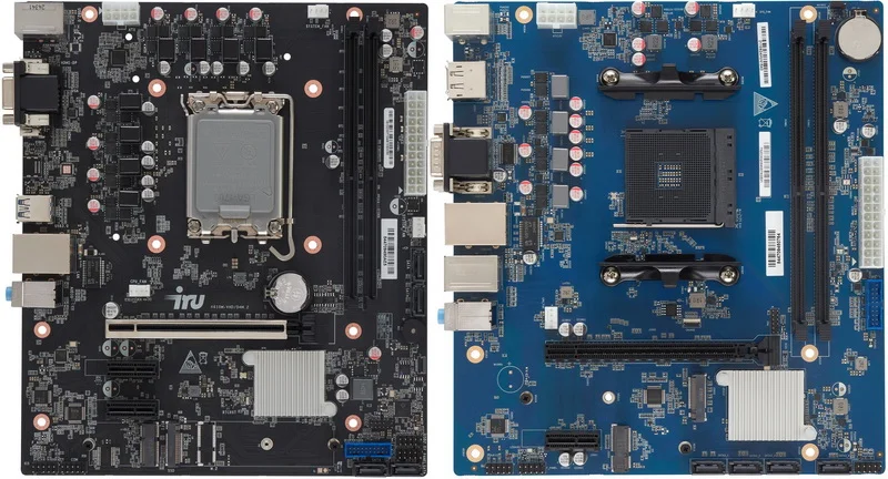 iRU представила бюджетные материнские платы для Intel LGA1700 и AMD AM4 ...