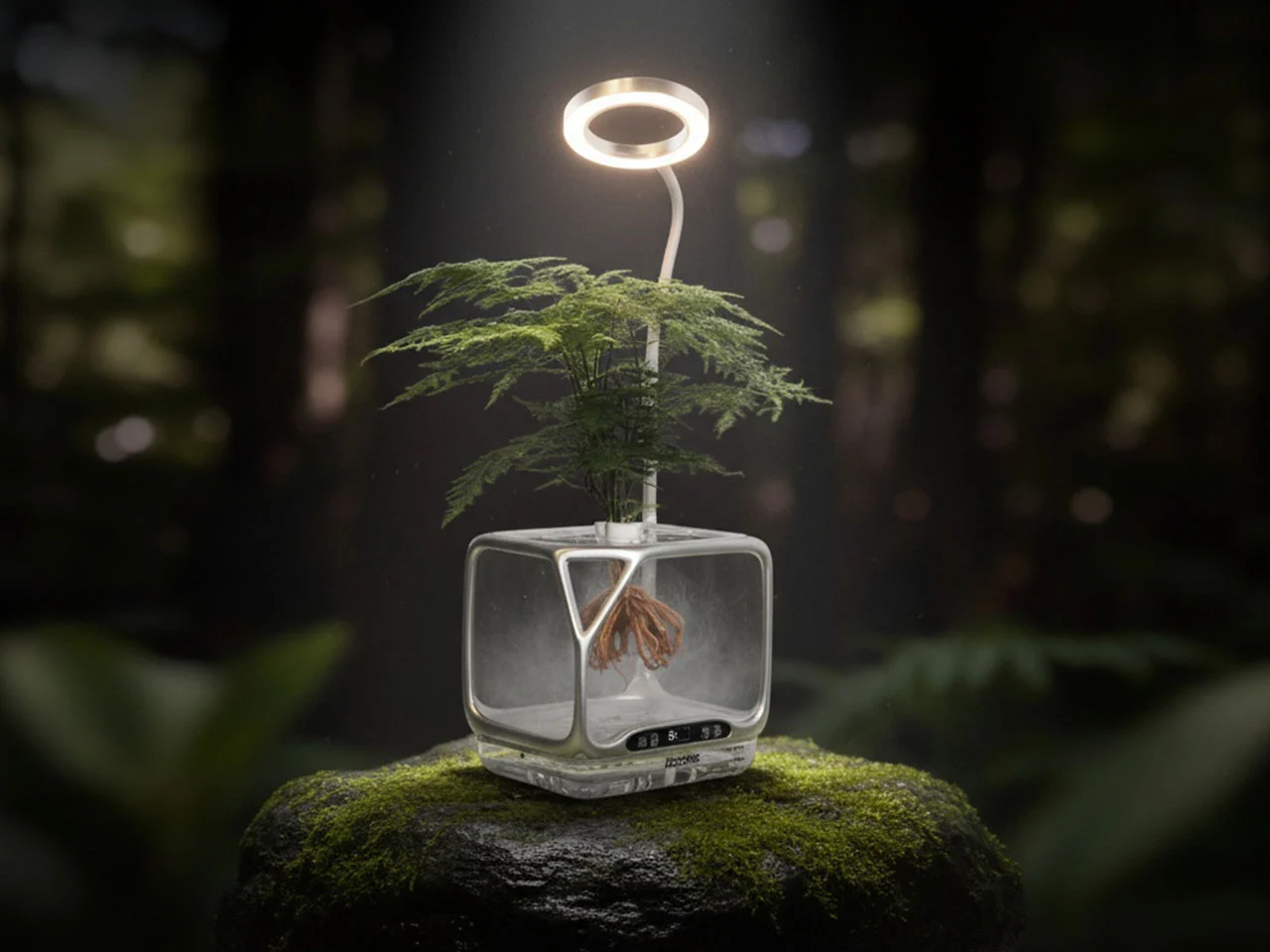 Кашпо Izestee позволяет выращивать растения дома без почвы и ухода