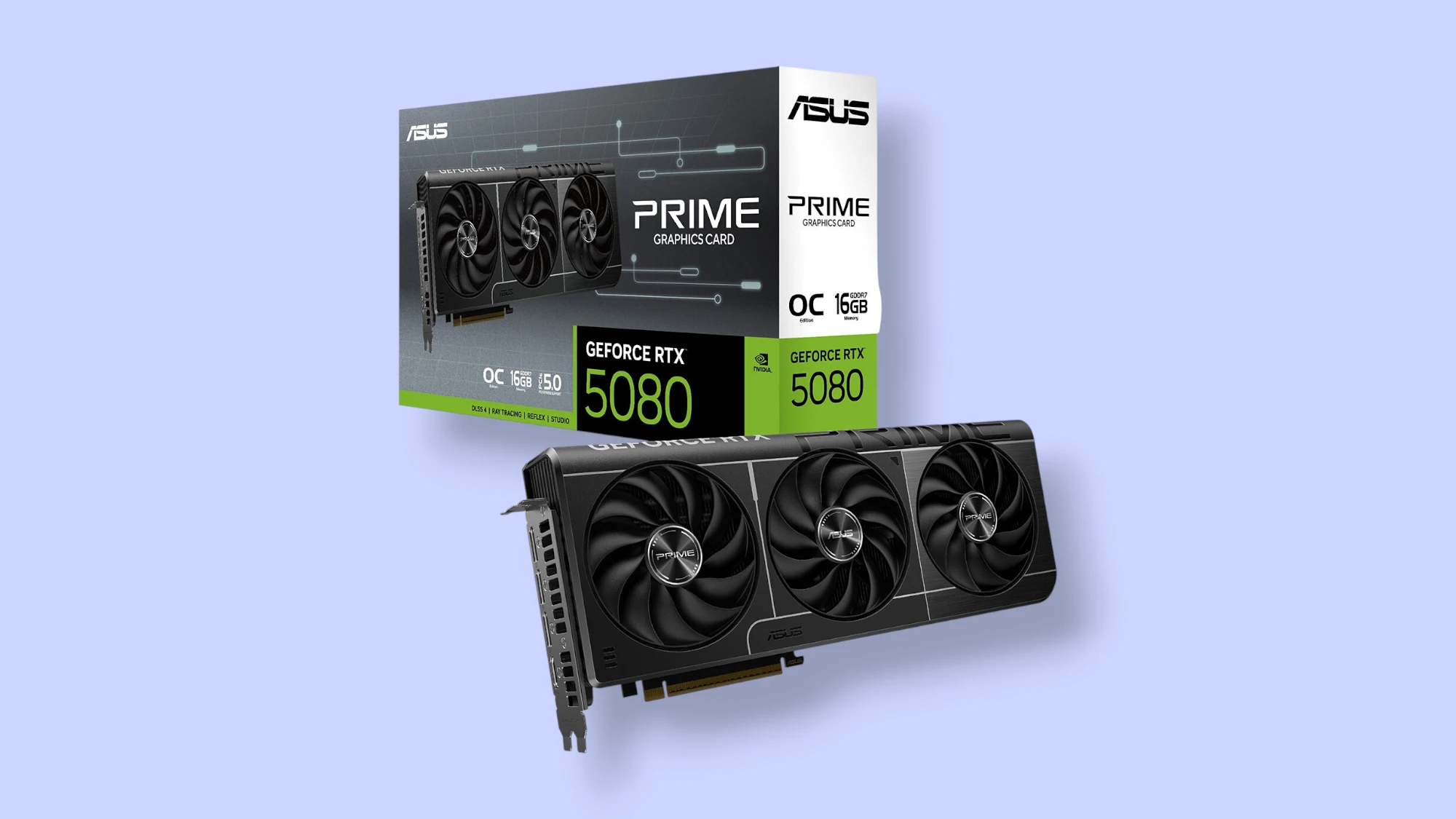 ASUS выпустила бюджетную версию видеокарты Prime RTX 5080 EVO OC