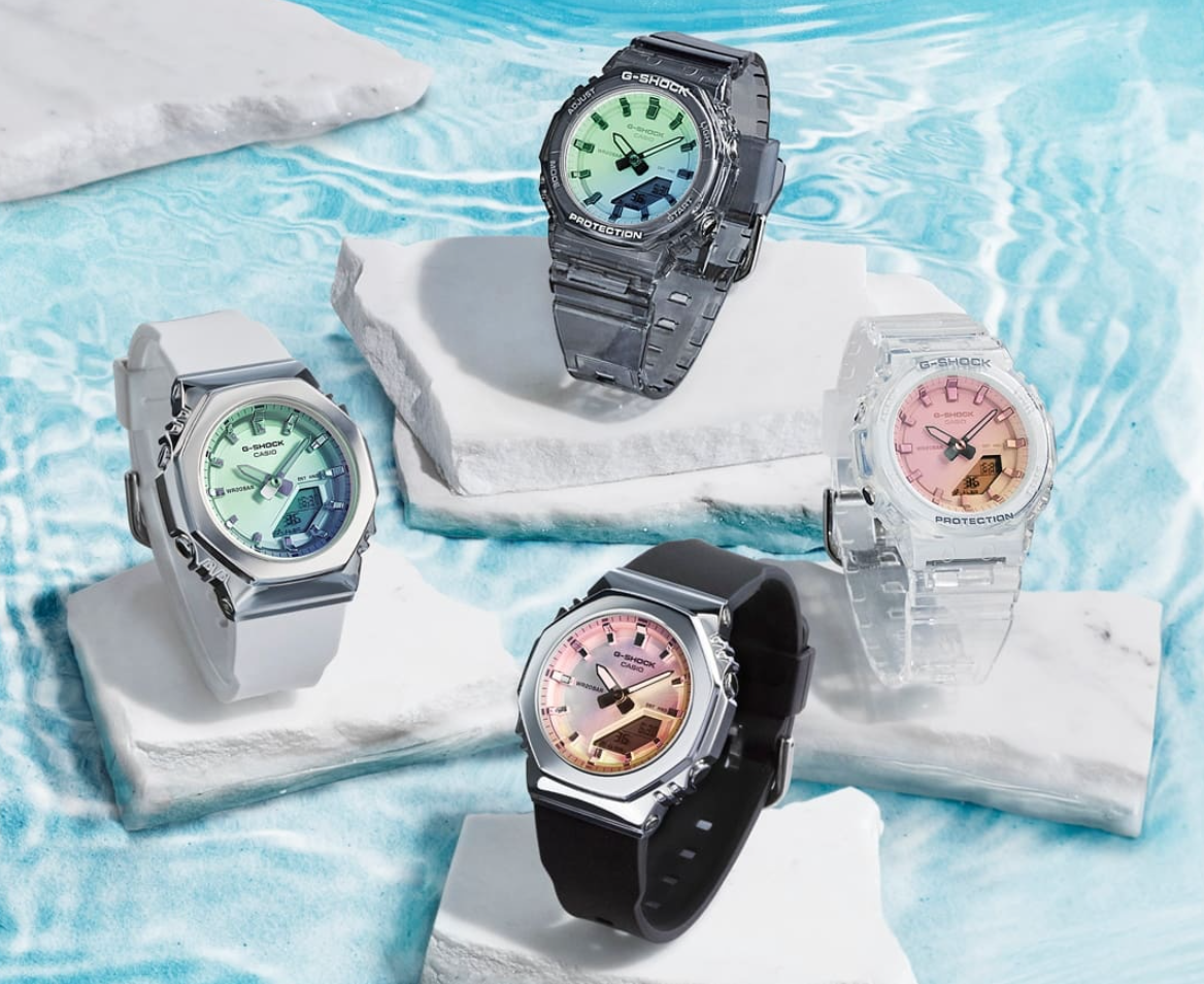 家具 G-SHOCK Casio представила летнюю серию G-Shock с переливающимся стеклом